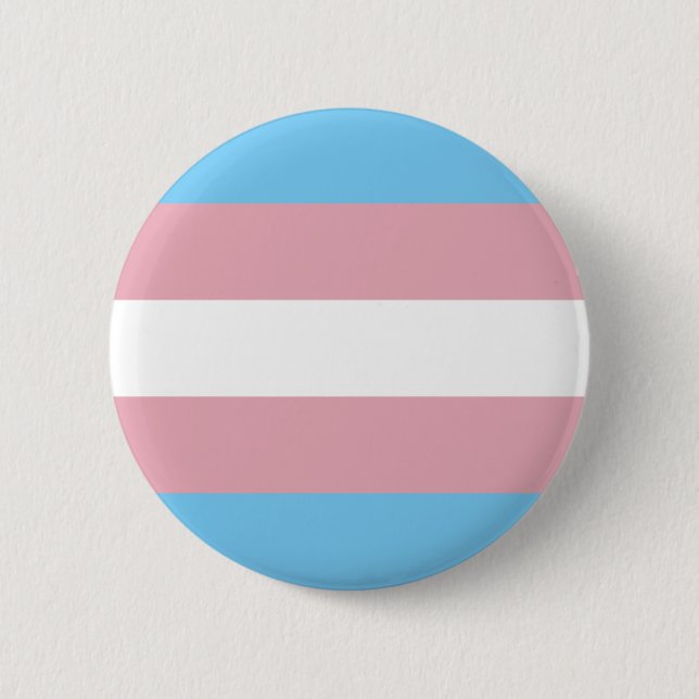 Bóton Redondo 5.08cm Trans Pride Flag  (Frente)