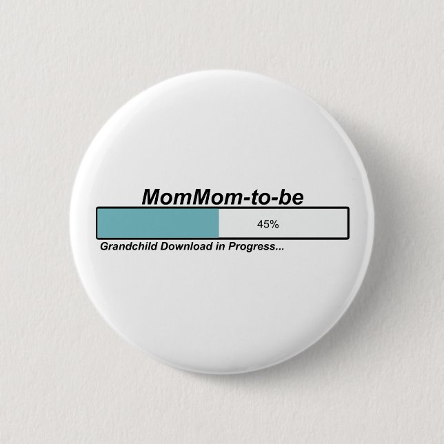 Bóton Redondo 5.08cm Transferência MomMom a ser (Frente)