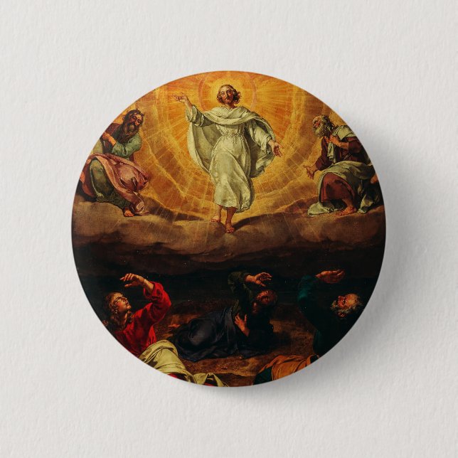 Bóton Redondo 5.08cm Transfiguração de Jesus Cristo (Frente)