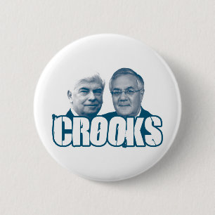 Bóton Redondo 5.08cm TRAPACEIROS: Chris Dodd e discussão Frank