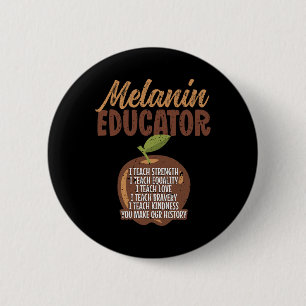 Bóton Redondo 5.08cm Trecho do professor Melanin Black Teacher - Melani