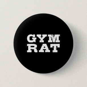 Bóton Redondo 5.08cm Treinador Rat Funny Bodybuilding 1