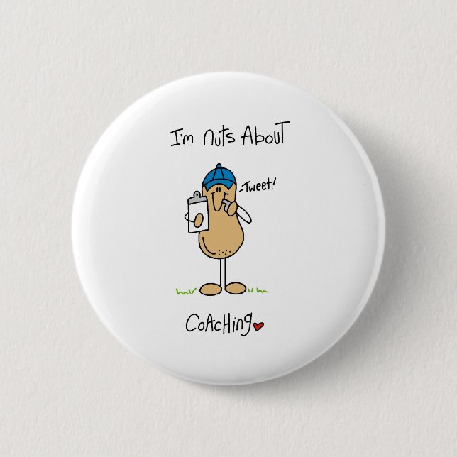 Bóton Redondo 5.08cm Treinando a porca (Frente)