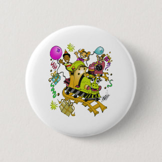 Bóton Redondo 5.08cm trem do choo do choo do bebê