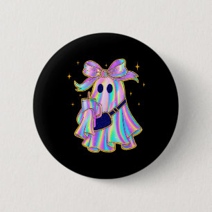 Bóton Redondo 5.08cm Trendy Ghost Shirt Café Tumbler Pastel Halloween