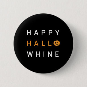 Bóton Redondo 5.08cm Trendy Halloween Happy Hello Whine