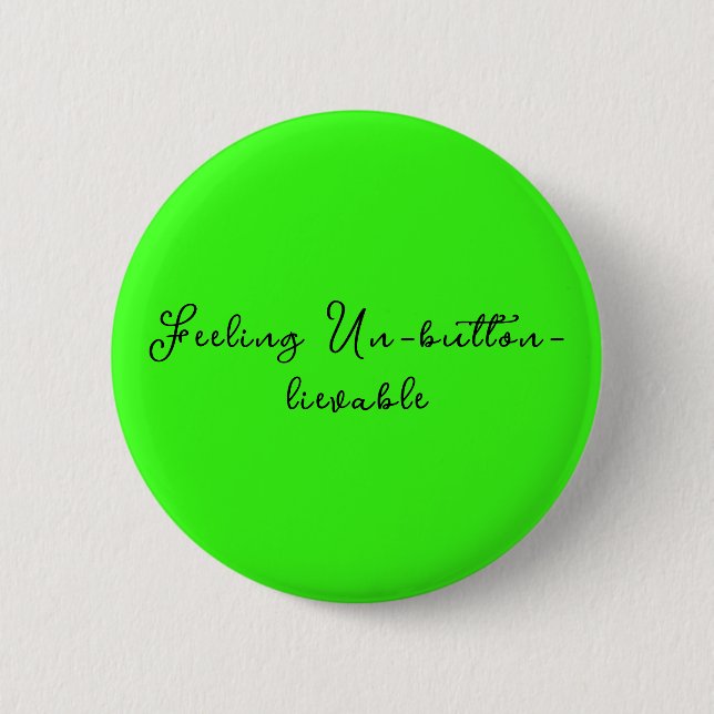 Bóton Redondo 5.08cm Trendy Neon Green Personalized Circle  (Frente)