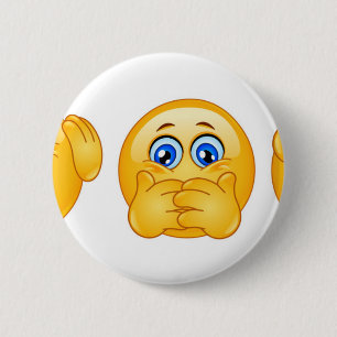 Bóton Redondo 5.08cm três emojis sábios
