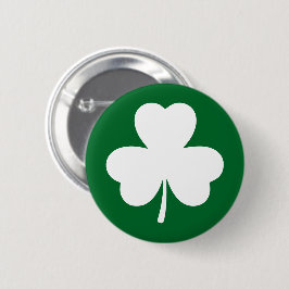 Bóton Redondo 5.08cm Trevo Simples Lucky Shamrock do Dia de São Patríci