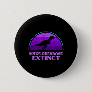 Bóton Redondo 5.08cm Trex Dinossauro Roxo Fazer Sobredosagem Extinguir 