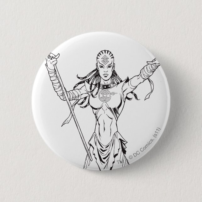 Bóton Redondo 5.08cm Tribo 6 do índigo (Frente)