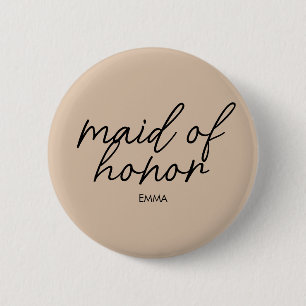 Bóton Redondo 5.08cm Tribo Bride   Partido Bridal Monograma Moderno