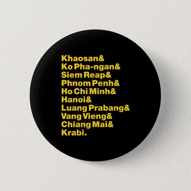 Bóton Redondo 5.08cm Trilha / Circuito de Banana Pancake (Frente)