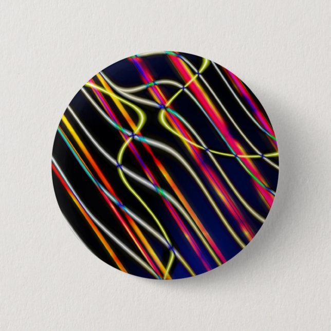 Bóton Redondo 5.08cm Trilhas de luz OVNI - 2 (Frente)