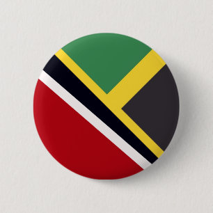 Bóton Redondo 5.08cm Trini Jamaican Flag   Bandeira Trinidad Jamaica