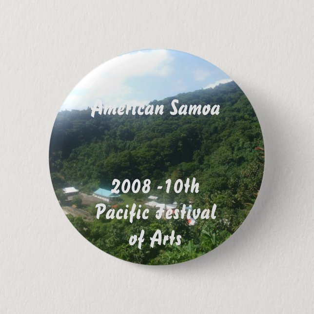 Bóton Redondo 5.08cm triparoundtown 100, Samoa Americanas… - (Frente)