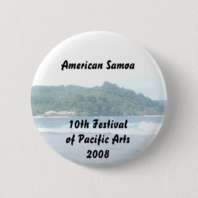 Bóton Redondo 5.08cm triparoundtown 130, Samoa Americanas… - (Frente)
