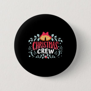 Bóton Redondo 5.08cm Tripulação de Natal Luz Família Correspondendo Pij