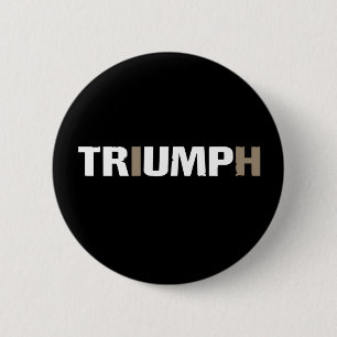 Bóton Redondo 5.08cm Triunfo de Trump 47º Presidente dos EUA