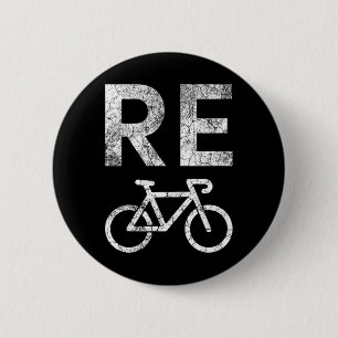 Bóton Redondo 5.08cm Trocadilho de Bicicleta do Reciclar do Dia da Terr