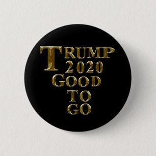 BÓTON REDONDO 5.08CM TRUMP 2020 É BOM IR