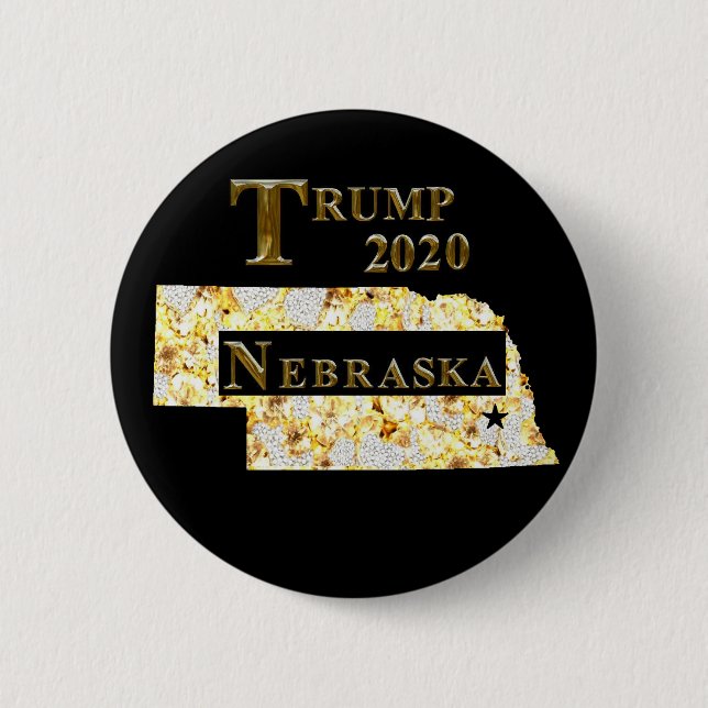 BÓTON REDONDO 5.08CM TRUMP 2020 NEBRASKA (Frente)