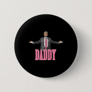 Bóton Redondo 5.08cm Trump 2024 Leve a América Ck Home Trump Pink