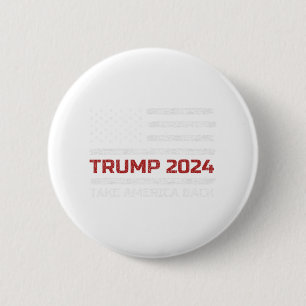 Bóton Redondo 5.08cm Trump 2024 Retome A Eleição Americana Patriótica F