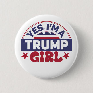 Bóton Redondo 5.08cm Trump 2024 Trump Girl