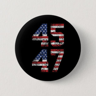 Bóton Redondo 5.08cm Trump 2024 Vintage - Clique no Ajustado