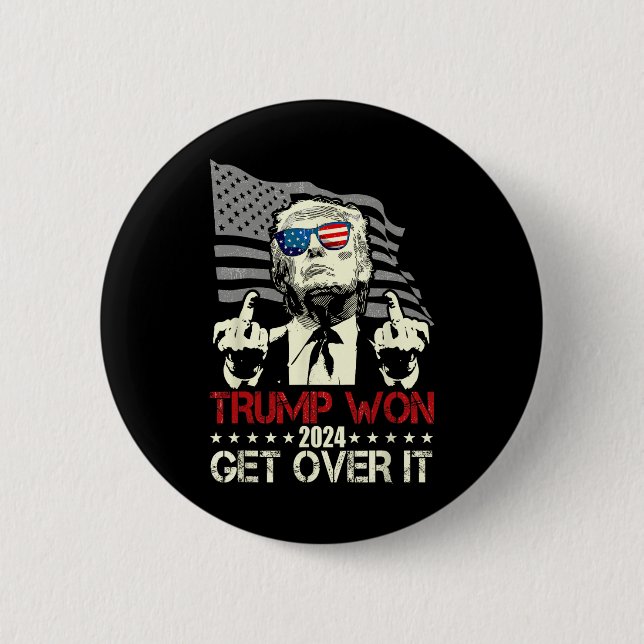 Bóton Redondo 5.08cm Trump 2024 Vitória Para O Presidente 47 Trump Vanc (Frente)