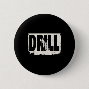 Bóton Redondo 5.08cm Trump 2025 Drill Baby Drill Costume