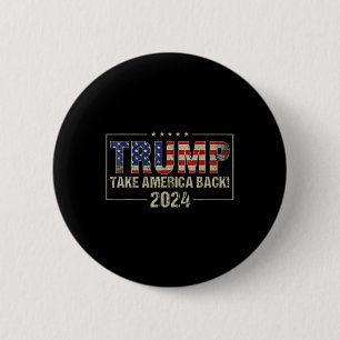 Bóton Redondo 5.08cm Trump 45 47 (em Byck) Take America Ck Usa Trump 20