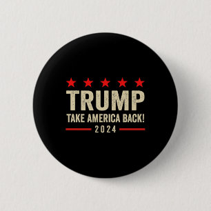 Bóton Redondo 5.08cm Trump 45 47 (em Byck) Take America Ck Usa Trump 20