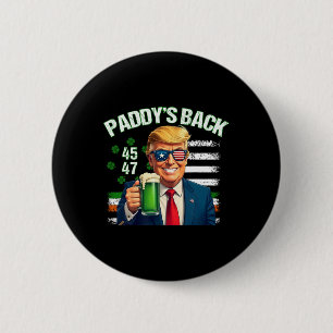 Bóton Redondo 5.08cm Trump 45 47 Rua de bandeira irlandesa americana Pa