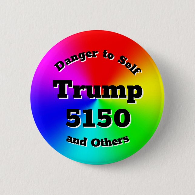 Bóton Redondo 5.08cm Trump 5150 (Frente)