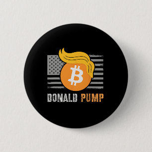 Bóton Redondo 5.08cm Trump Americano Donald Pump Crypto Sarcasm Retu