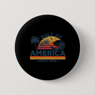 Bóton Redondo 5.08cm Trump America's Golfo do México Presidente Trump