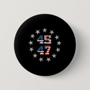 Bóton Redondo 5.08cm Trump Américas Golfo México Presidente Trump 45 47