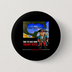 Bóton Redondo 5.08cm Trump America's Golfo Pega Engraçado Ck Golfo