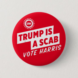 Bóton Redondo 5.08cm Trump é um Scab Vote Harris 2024 Presidente