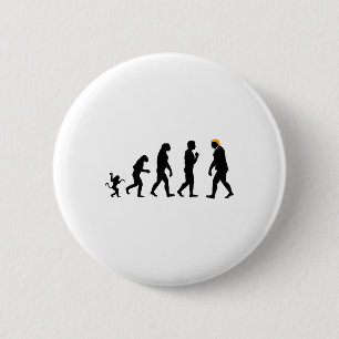 Bóton Redondo 5.08cm Trump Evolution resiste ao Funny Donald Trump