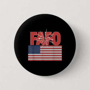 Bóton Redondo 5.08cm Trump Fafo, Funny Fafo Trump American Flag