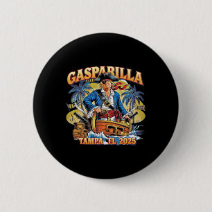 Bóton Redondo 5.08cm Trump Gasparilla Tampa Fl 2025 Festival de Pirata