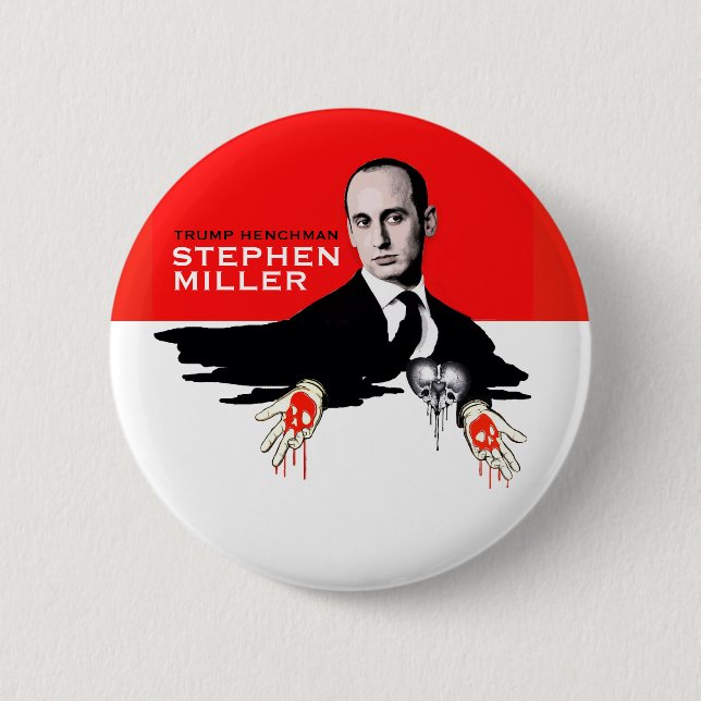 Bóton Redondo 5.08cm Trump Henchman Stephen Miller (Frente)