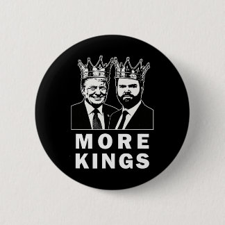 Bóton Redondo 5.08cm Trump King Patriotic Independence Day 4th Of July