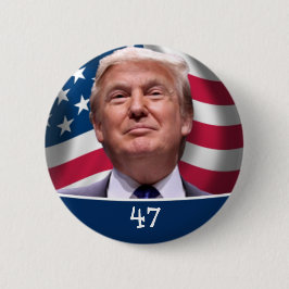 Bóton Redondo 5.08cm Trump para presidente 47 votos 2024