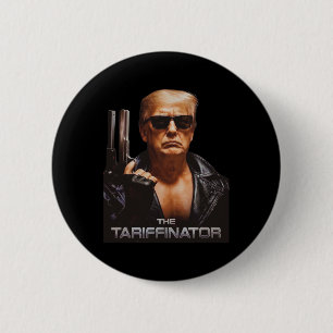 Bóton Redondo 5.08cm Trump Tariffinator Liberação Dia da Tarifa Homens