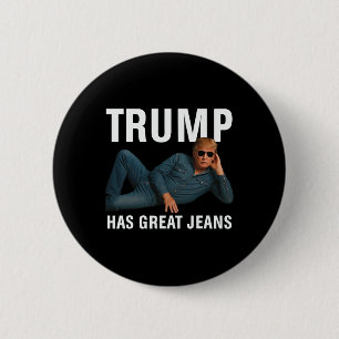 Bóton Redondo 5.08cm Trump Tem Grandes Jeans Camiseta Gráfica Divertida