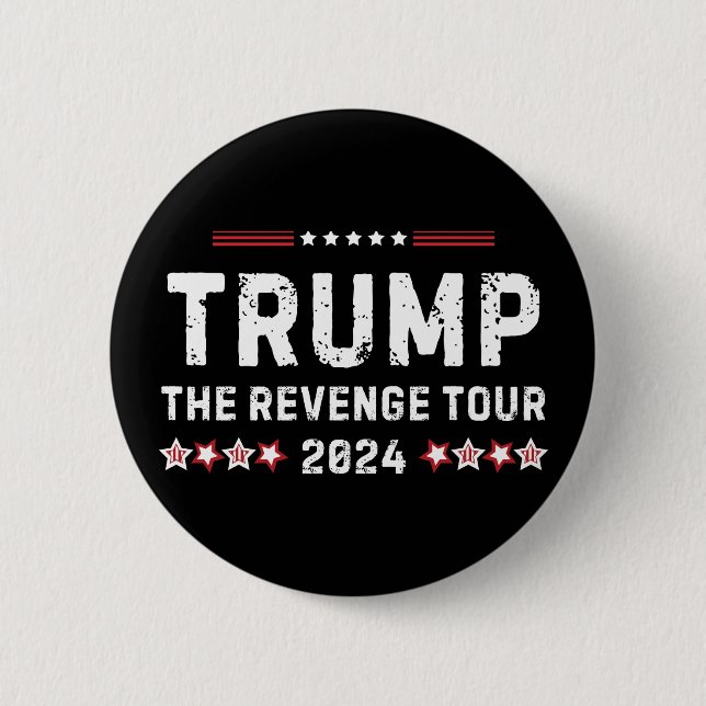 Bóton Redondo 5.08cm Trump The Revenge Tour 2024 Presidente (Frente)